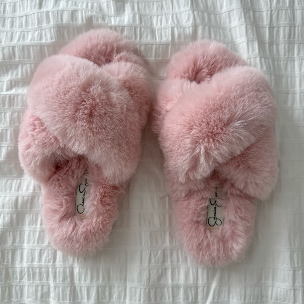 Fluffy Pink Slippers